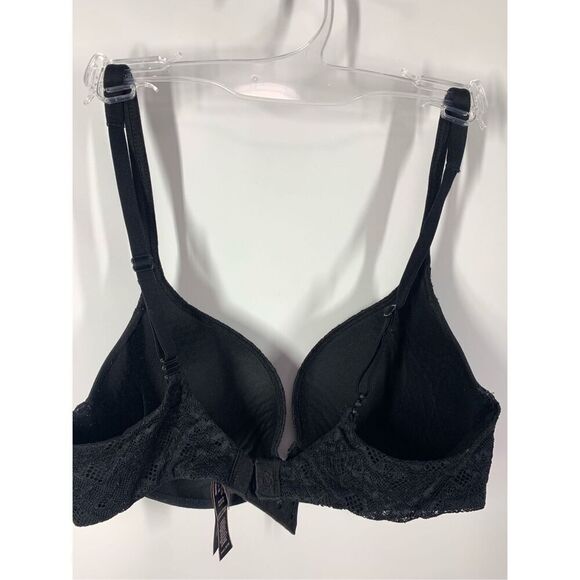 Victoria's Secret body by Victoria black lace trim perfect shape bra size 34C - Picture 6 of 9